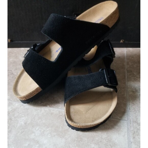 Birkenstock Other - Birkenstock Arizona Sandals Black Suede 10